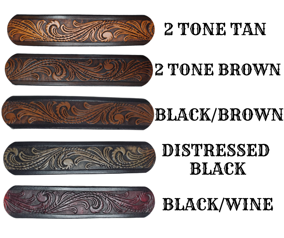 "Snake Pit" Leather Guitar Strap